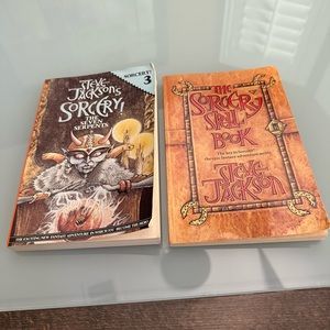 Steve Jackson sorcery book and spell book